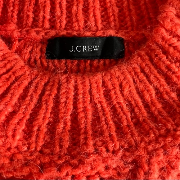 J Crew Wool Alpaca Blend Pointelle Flower Knit Sweater - Picture 5 of 6